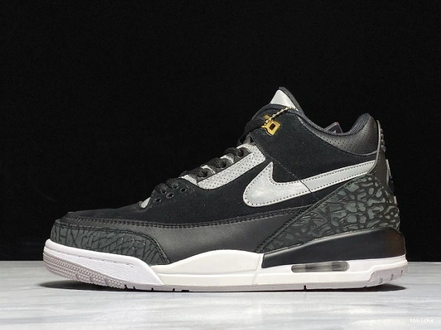 TBK Jordan 3 Tinker CK4348-007 Cement Air Black Grey 0806